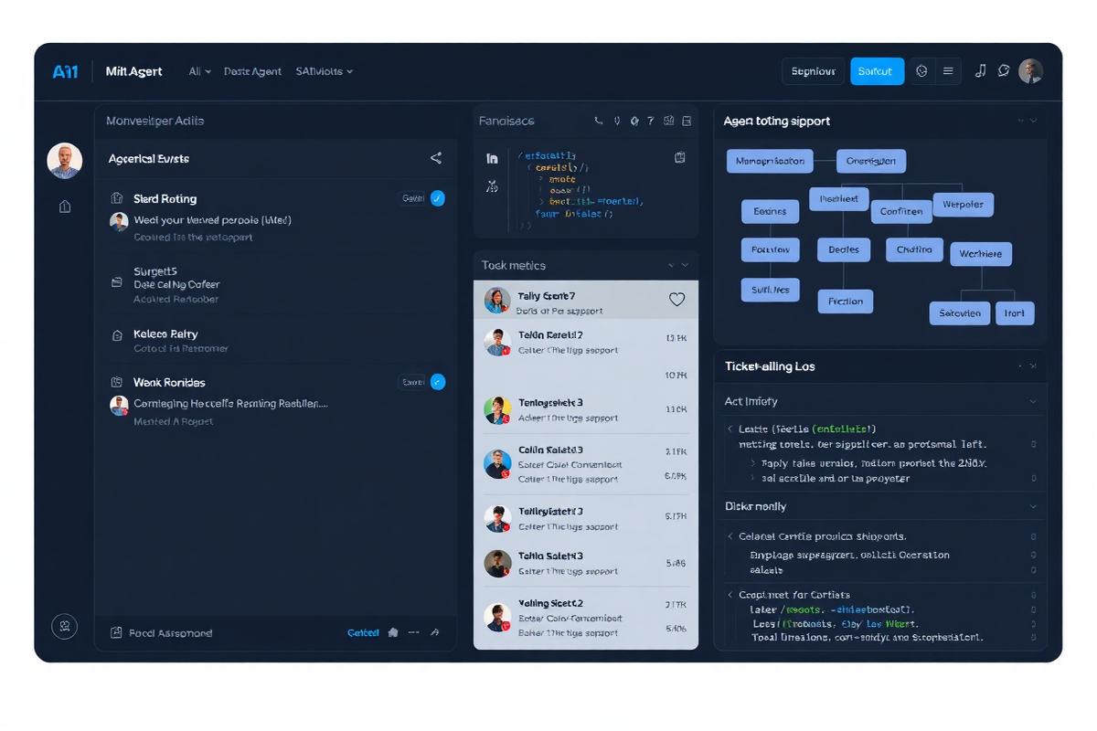 Multi-Domain Support Agent interface screenshot